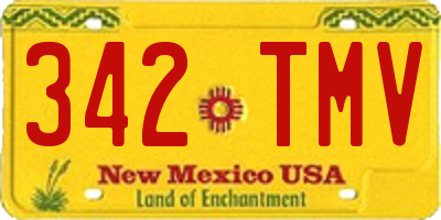 NM license plate 342TMV