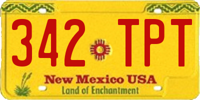 NM license plate 342TPT