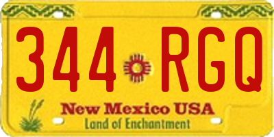 NM license plate 344RGQ