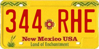 NM license plate 344RHE