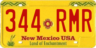 NM license plate 344RMR