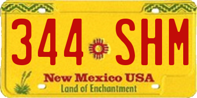 NM license plate 344SHM