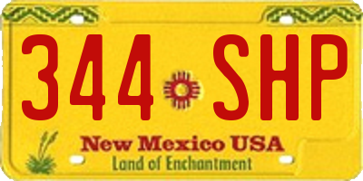 NM license plate 344SHP