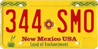 NM license plate 344SMO