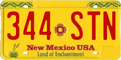 NM license plate 344STN