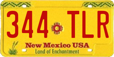 NM license plate 344TLR