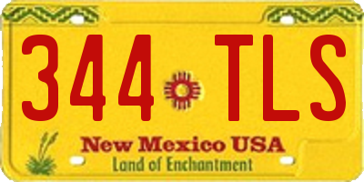 NM license plate 344TLS