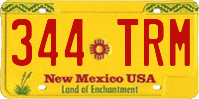 NM license plate 344TRM