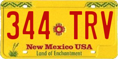 NM license plate 344TRV