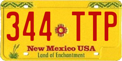 NM license plate 344TTP
