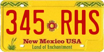 NM license plate 345RHS