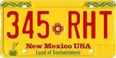 NM license plate 345RHT