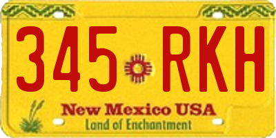 NM license plate 345RKH