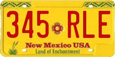 NM license plate 345RLE