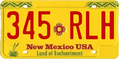 NM license plate 345RLH