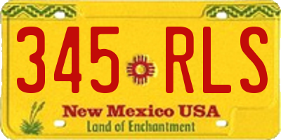 NM license plate 345RLS