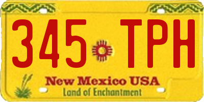 NM license plate 345TPH