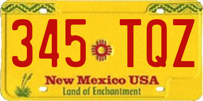 NM license plate 345TQZ