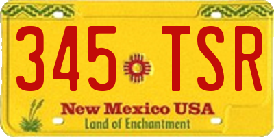 NM license plate 345TSR