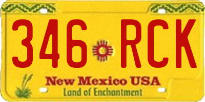 NM license plate 346RCK