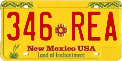 NM license plate 346REA