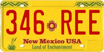 NM license plate 346REE