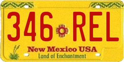 NM license plate 346REL