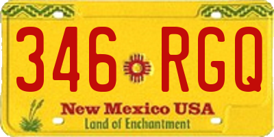 NM license plate 346RGQ