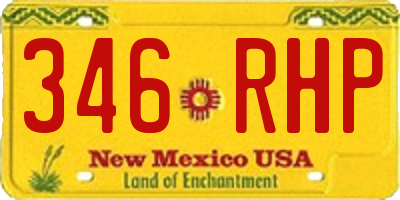 NM license plate 346RHP