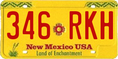 NM license plate 346RKH