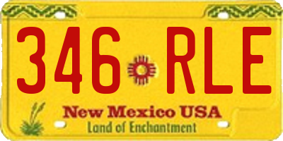 NM license plate 346RLE