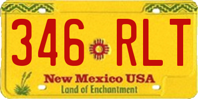 NM license plate 346RLT