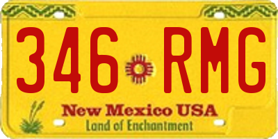 NM license plate 346RMG