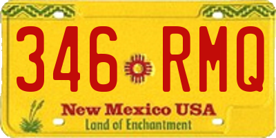 NM license plate 346RMQ