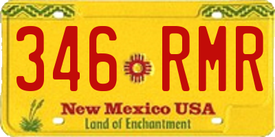 NM license plate 346RMR