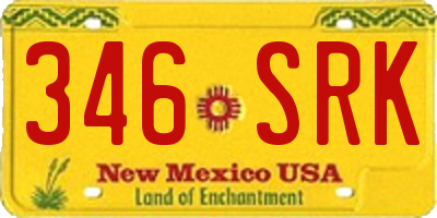 NM license plate 346SRK