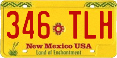 NM license plate 346TLH