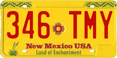 NM license plate 346TMY