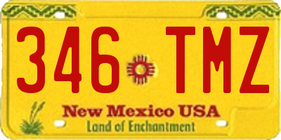 NM license plate 346TMZ