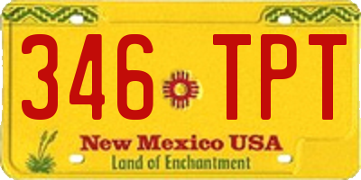 NM license plate 346TPT