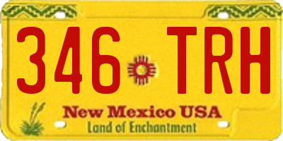 NM license plate 346TRH