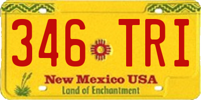 NM license plate 346TRI