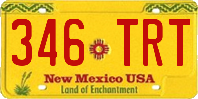 NM license plate 346TRT
