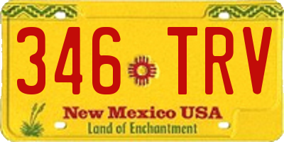 NM license plate 346TRV