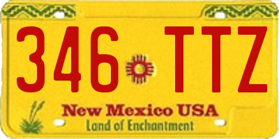 NM license plate 346TTZ