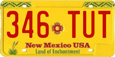 NM license plate 346TUT