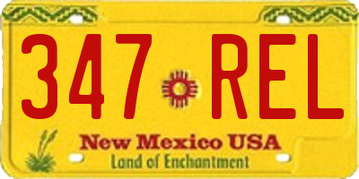 NM license plate 347REL
