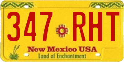 NM license plate 347RHT