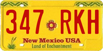 NM license plate 347RKH