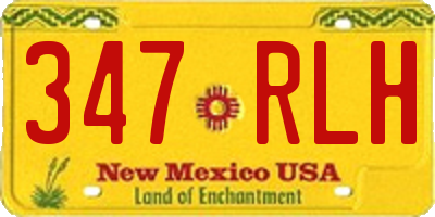 NM license plate 347RLH